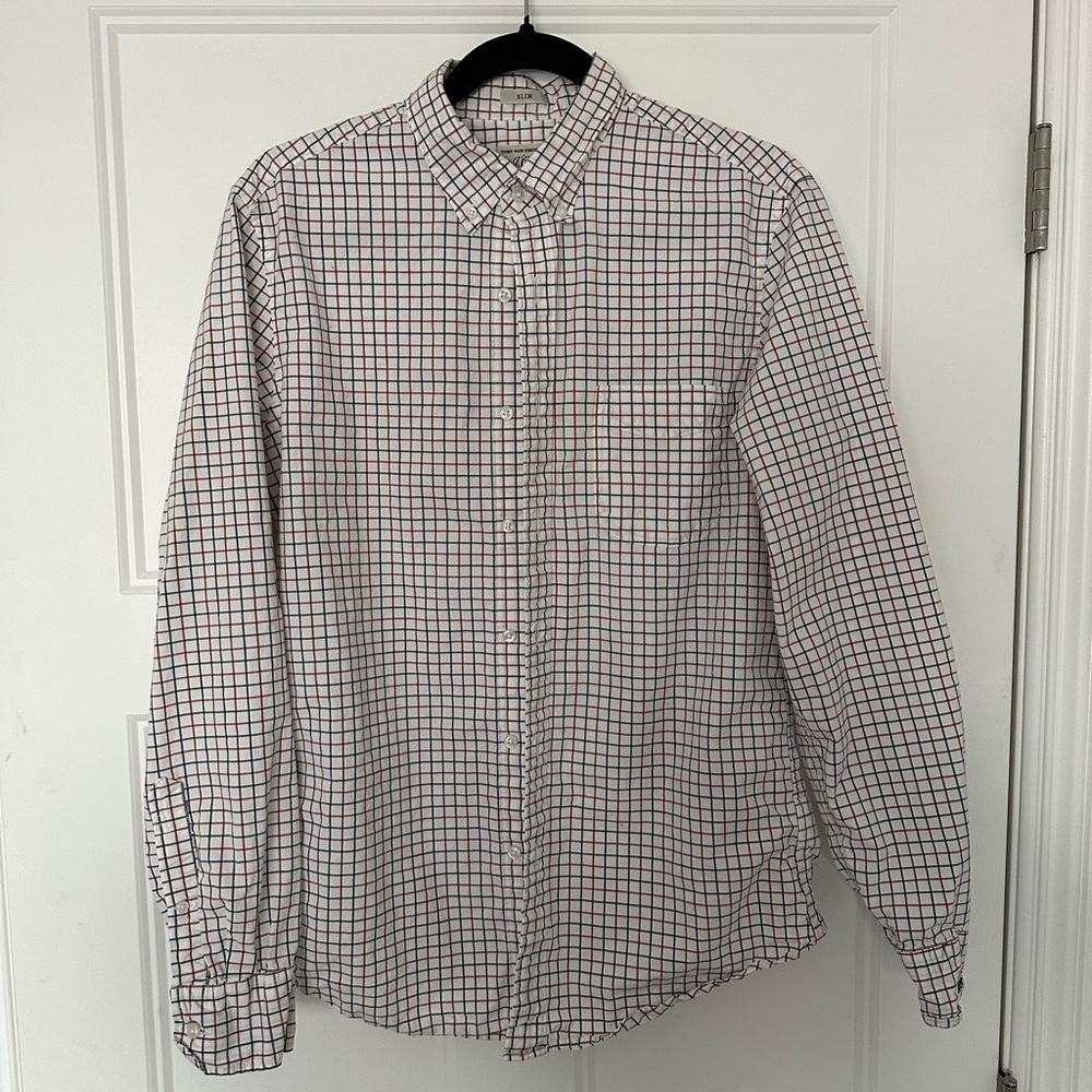 Slim fit LS button down